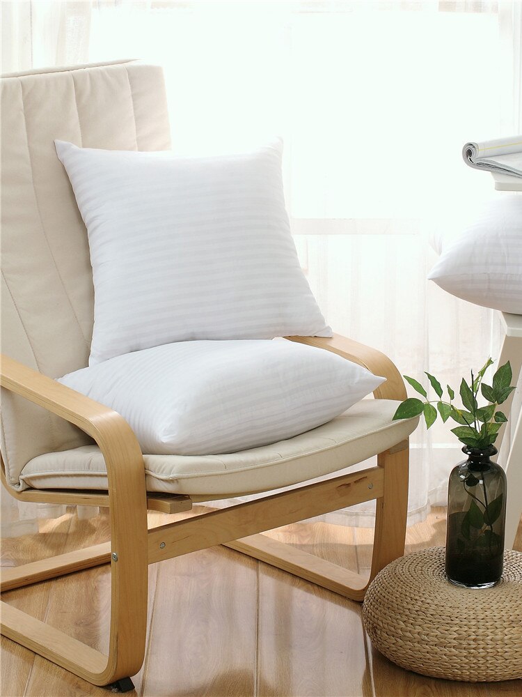 Pillow Core Vacuum Compression PP Cotton Striped Cloth Soft Wrap Waist Sofa Cushion Pillow Core 45 50 55 60: Compressive / 55X55cm