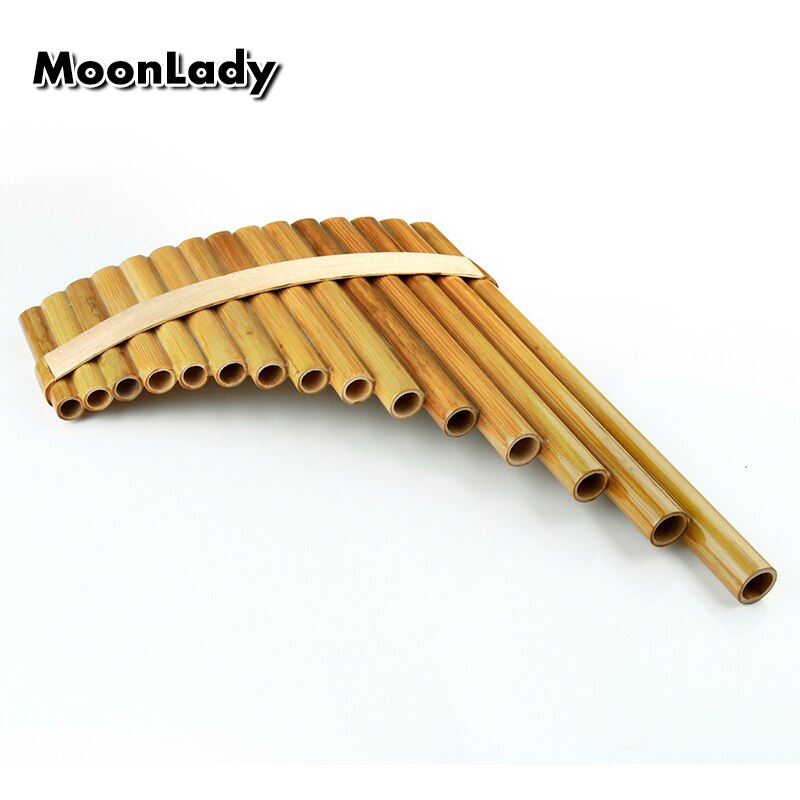 15 pfeifen panflöte g-tonart chinesische musikinstrumente originalfarbe braun traditionelles holzblasinstrument handgemachte panflöten