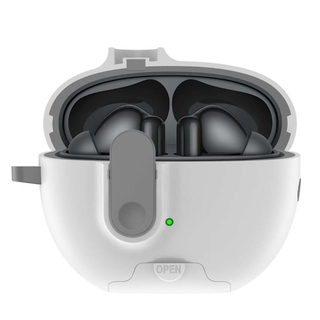 for huawei FreeBuds 6i case cover with safety lock&Phone Stand sandstone skins earphone cover for FreeBuds 6i earbuds case