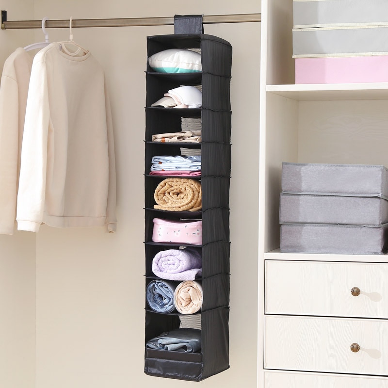 Wasbare Oxford Doos Garderobe Opknoping Kast Organisator Draagbare Kleding Closet Opbergtas Voor Kleding Sokken Hoeden Schoenen tassen