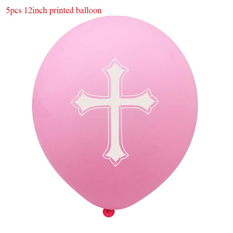 Ballon Pasen Bless Cross Pasen Ballonnen Party Pasen Decoratie Ballon Doop Gevorkte Heilige Communie Gunsten Christen Deco XN: Easter baloon