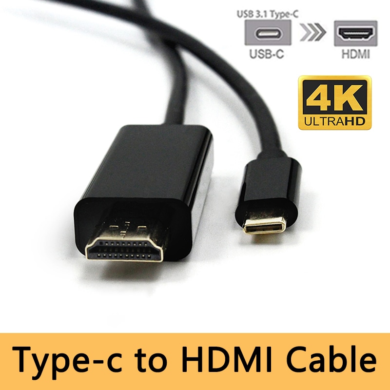 Usb C Naar Hdmi Kabel 4K Type C Thunderbolt3 Converter Voor Macbook Huawei Mate 30 Samsung Galaxy USB-C Adapter usb Type C 1.8 M