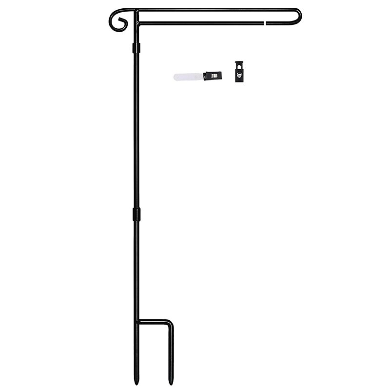 Tuin Vlag Stand Pole Houder Met Vlag En Anti-Wind Clip Tuin Vlag Houder Stand Premium Yard Houder Voor amerikaanse Vlag