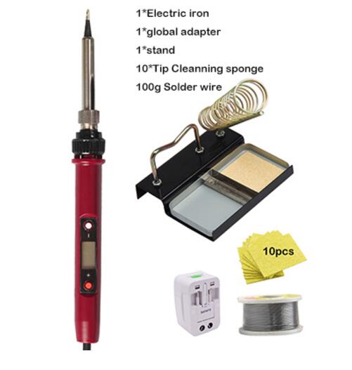 120W électrique fer à souder ensemble température réglable 180-480Degree soudage soudure Station chaleur crayon réparation outil PROSTOEMER: Kit C