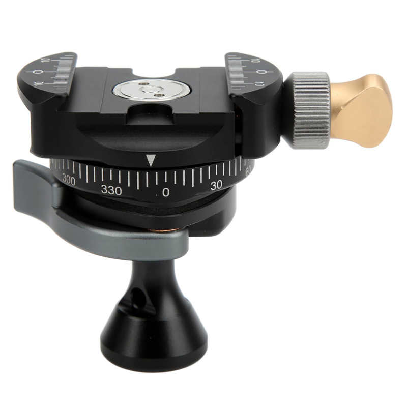 Panoramic Inverted Ball Head 360 Degree Rotatable Tripod Head 10KG Bearing Capacity Spherical Ball Head for DSLR SLR Camera