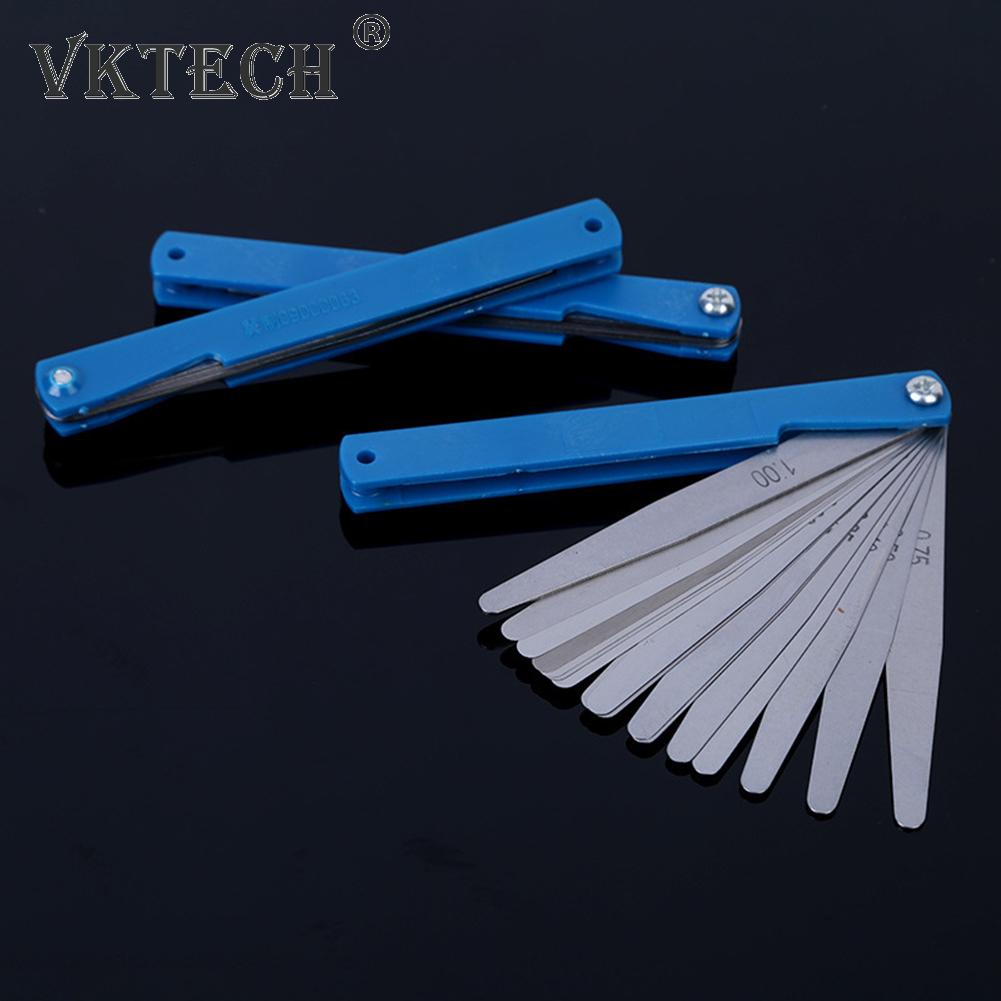 17 Blades Feeler Gauge Metric Thickness Gauge Set Blade Gap Filler Tappet Valve Thickness Measurement Layout Tool Gages Metering