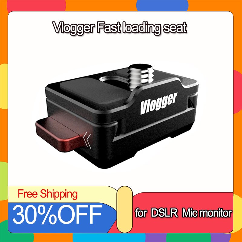 Vlogger Quick Mount System Claw Platform Mounting Base Camera Quick Load Seat Quick Release Splint For Dslr Microphone Monitor