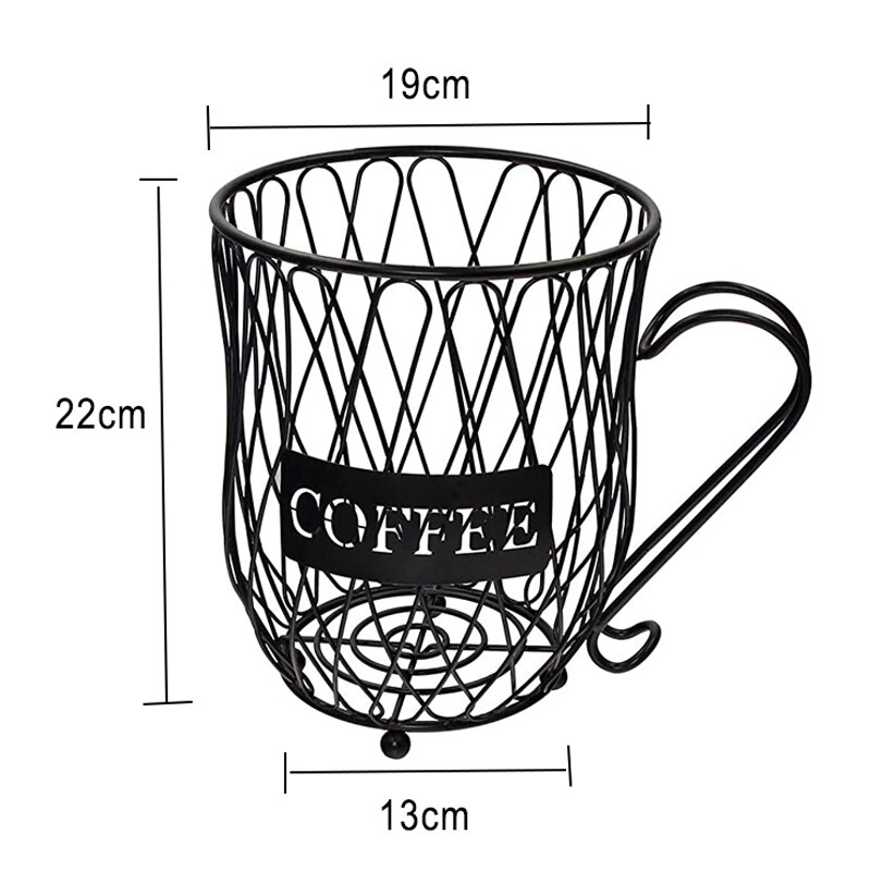 Nespresso kapselhållare kaffemugg cup keeper kaffekapselhållare förvaringskorg köksarrangör: A
