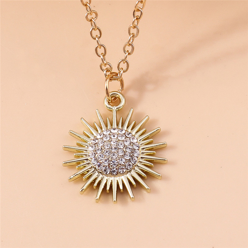 Aihua Mooie Gouden Kleur Wijn Rode Kers Hanger Ketting Voor Vrouwen Persoonlijkheid Ketting Bruiloft Sieraden Verjaardagscadeautjes: Goud-kleur