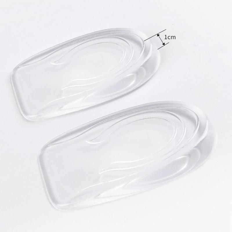 Almohadillas de Gel de silicona para el talón, para hombres y mujeres, Almohadillas protectoras para zapatos, cojín elástico, soporte para el arco, cuidado de los pies, 1-3cm: WOMEN 1CM