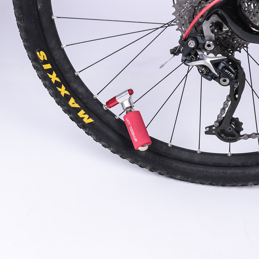 Mini Dual Ventil Kopf CO2 Fahrrad Reifen Pumpe Mund Rennräder Luft Inflator Kopf Motorrad Reifen Pumpe Ventil für wheelup