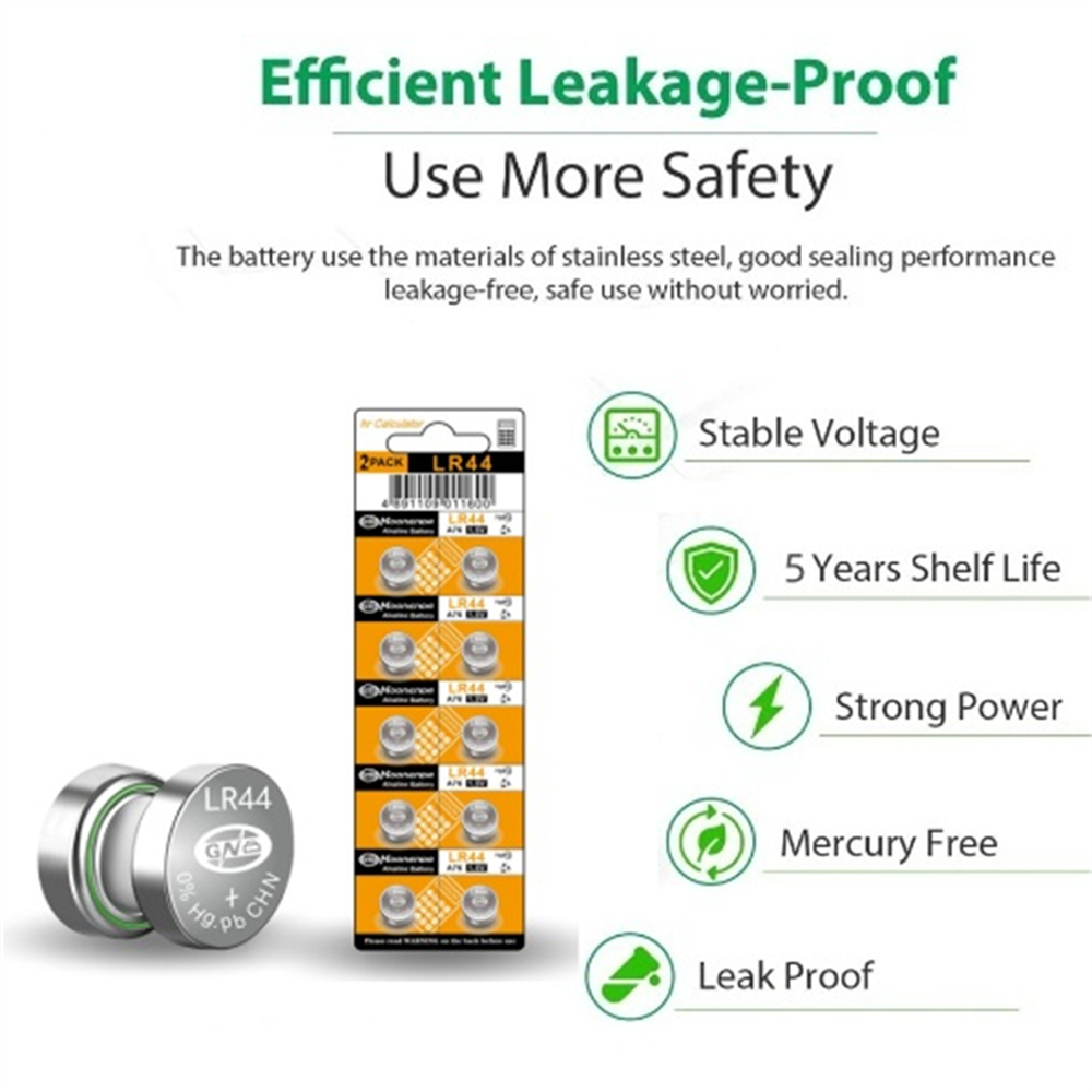 15-45szt 1.55V LR44 Baterie guzikowe LR 44 L1154 RW82 SR1154 SP76 pila SR44 A76 LR1154 GP7 Zegarek na monety Zabawki Zdalna bateria
