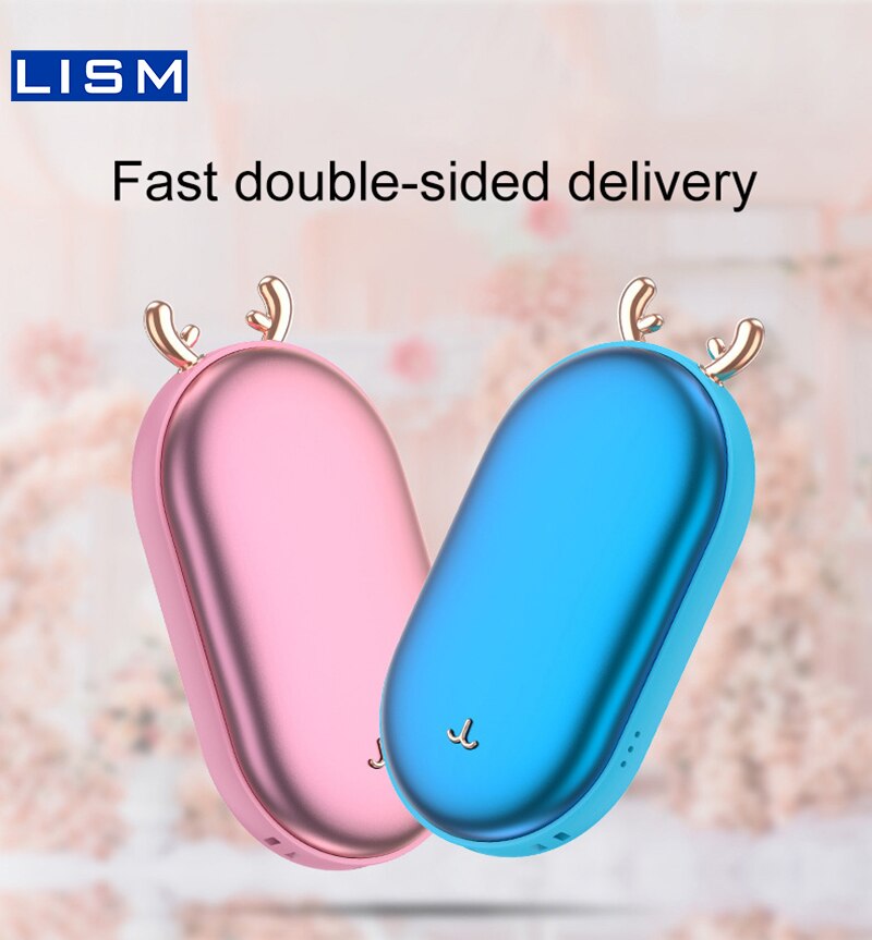 Aquecedor de mão elétrico duplo-lado de aquecimento mini portátil de segurança mão usb mais quente bonito bolso handwarmer aquecedor de inverno para as mãos