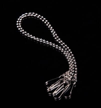 30/35/40/42/45/50/55Cm Clip Grip Foto Poster Haak Horizontale banner Hanger Plastic Klem Strip Voor Ad: 28cm chain 40pcs