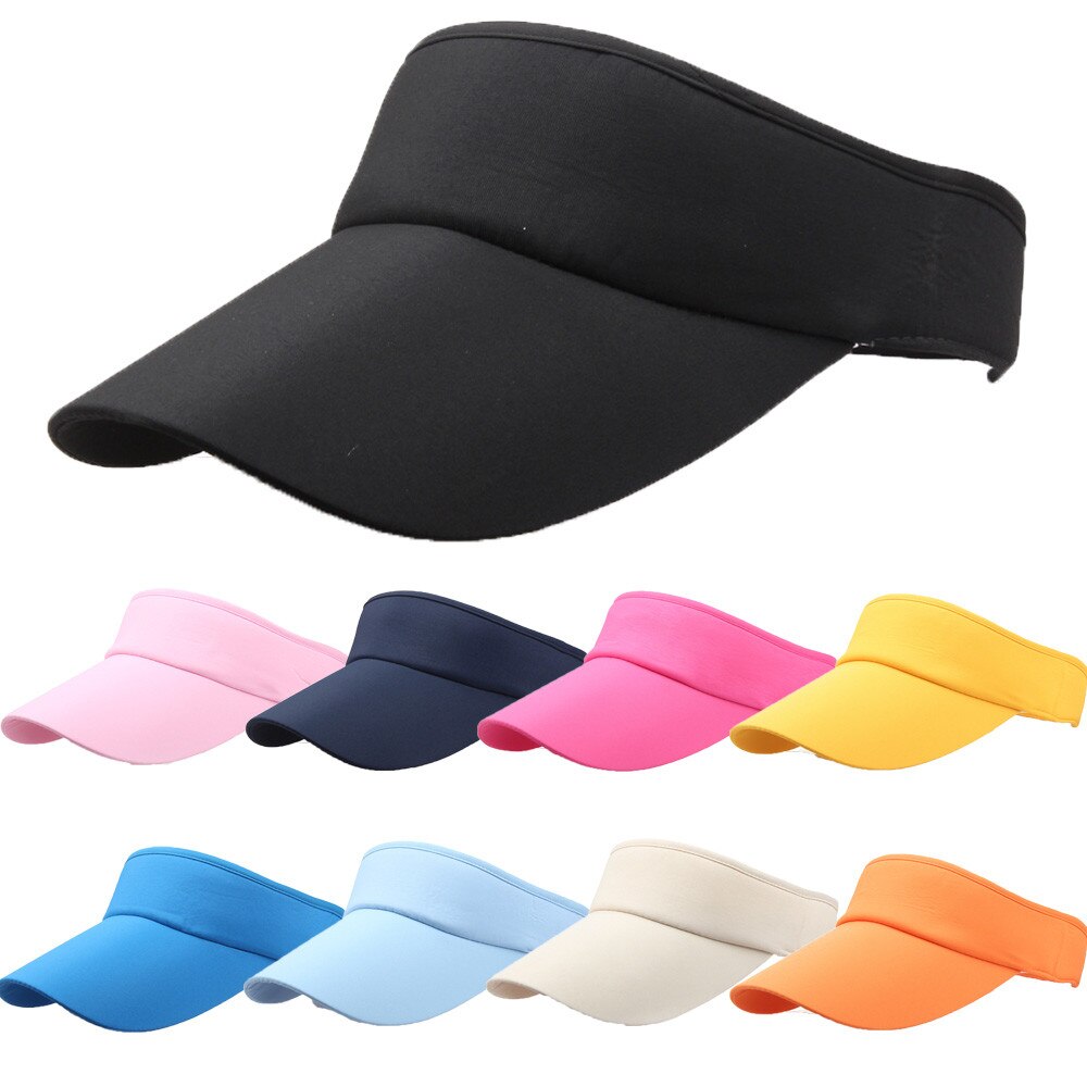 25# Men Women's Sun Hat Girls Hat Beach Sunhat Sport Headband Classic Cap Adjustable Sun Sports Visor Hat Baseball Cap