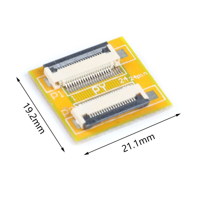 2Pcs FPC FFC Flexible Flat Cable Extension Board 0.5 mm Pitch 6 8 10 12 14 20 30 40 50 PIN Connector: 20P