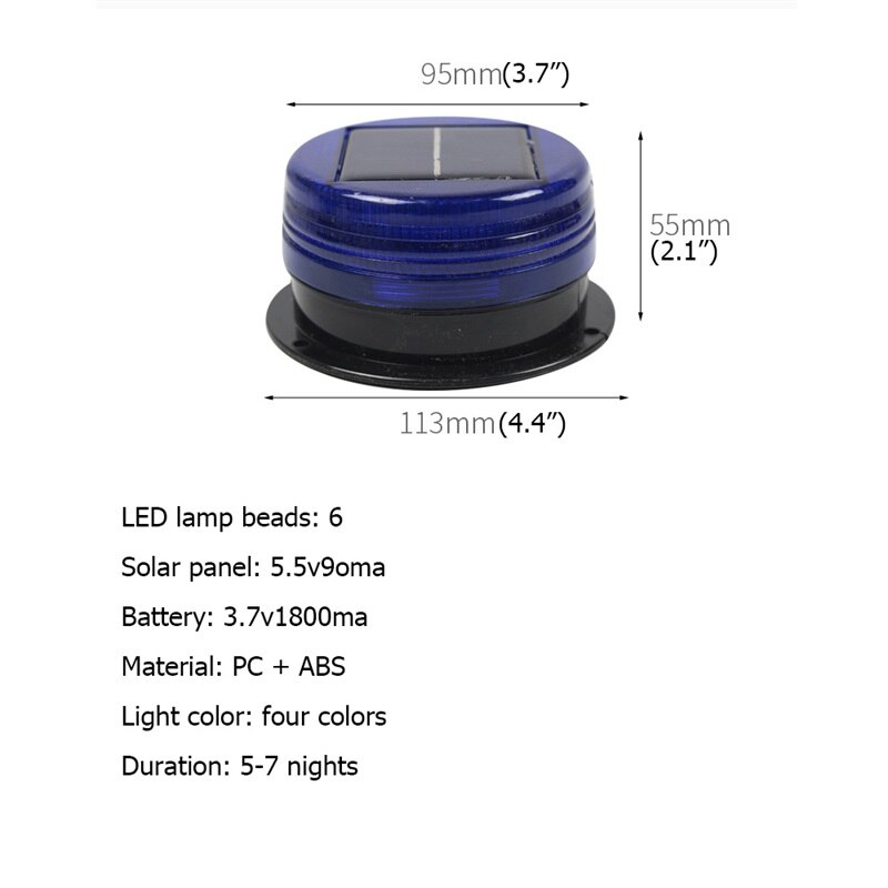 Dinfu Rondom licht accu 12V 24V geel zwaailicht magneet draadloos LED waarschuwingslicht auto oranje waarschuwingslicht knipperlicht strobe Beacon Light voor auto vrachtwagen tractor personenauto UTV