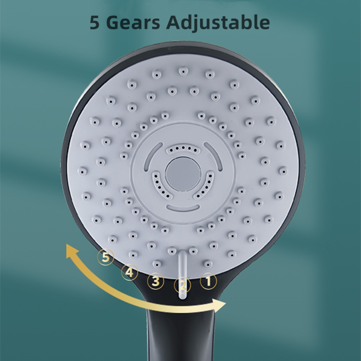 Bathroom Shower Adjustable Jetting Shower Head Water Saving Handheld Adjustable 5 Modes SPA Shower Bath Head Bathroom Accessorie