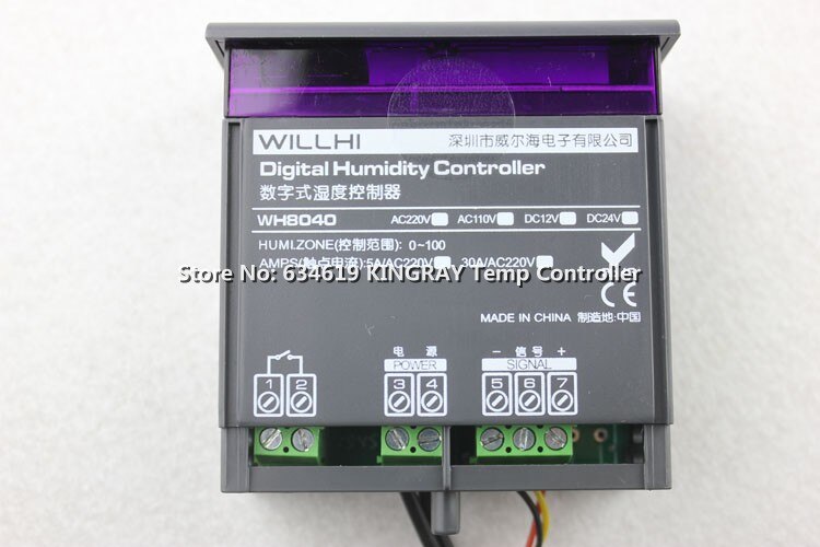 Elektronische Vochtigheid Controller Digitale Ontvochtiging Controle Apparaat WH8040