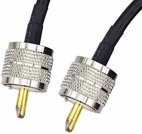 15M RG58/U Coaxkabel Radio Antenne Kabel Uhf PL-259 Connector Adapter 50Ω Verlies Twee-weg Radio voor Station Ham Radio Cb Amateur