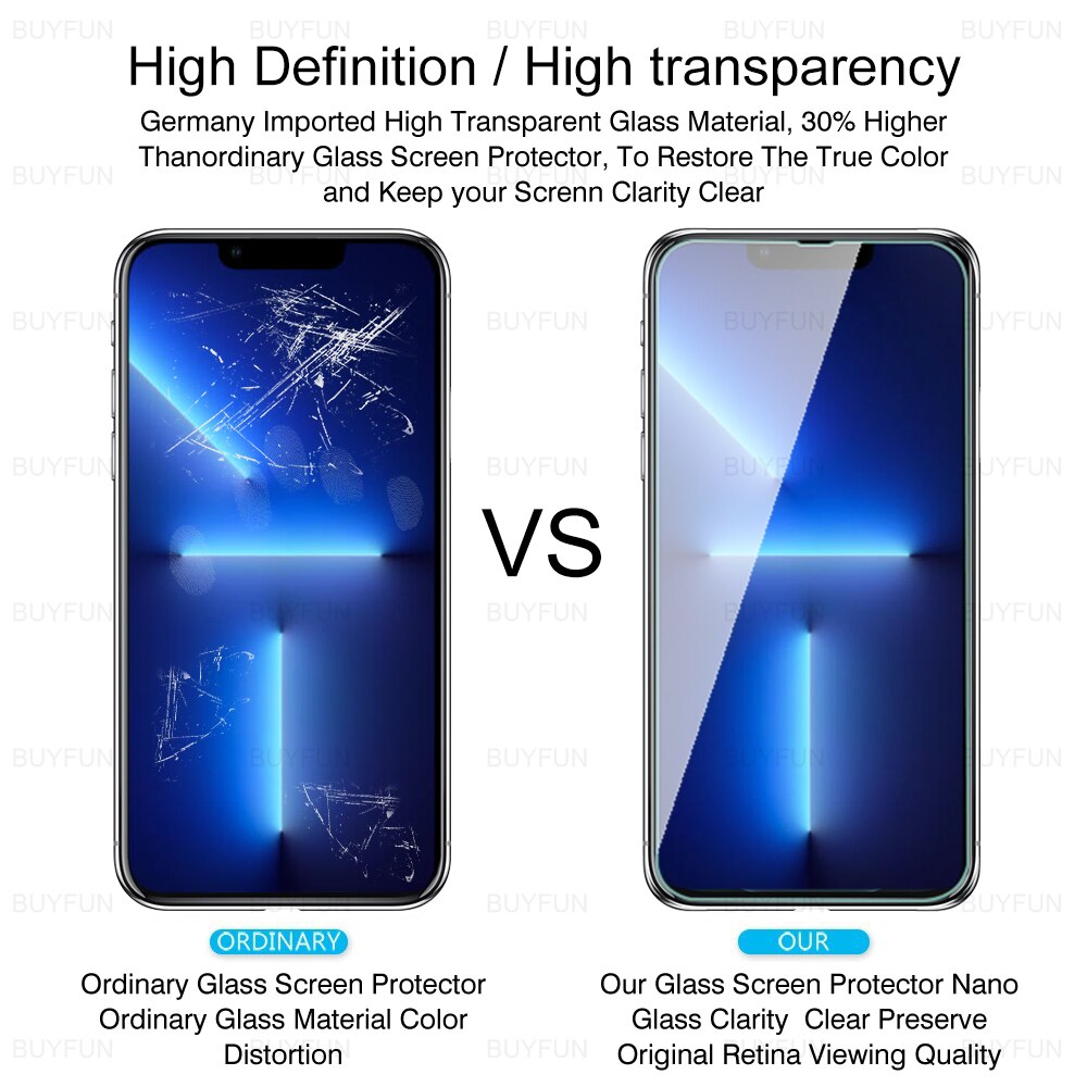 3in1 Front Screen Protector Voor Iphone 13 Pro Max 3D Camera Beschermende Glas Op Voor Apple Iphone 13 Iphon 13 mini Glas Film