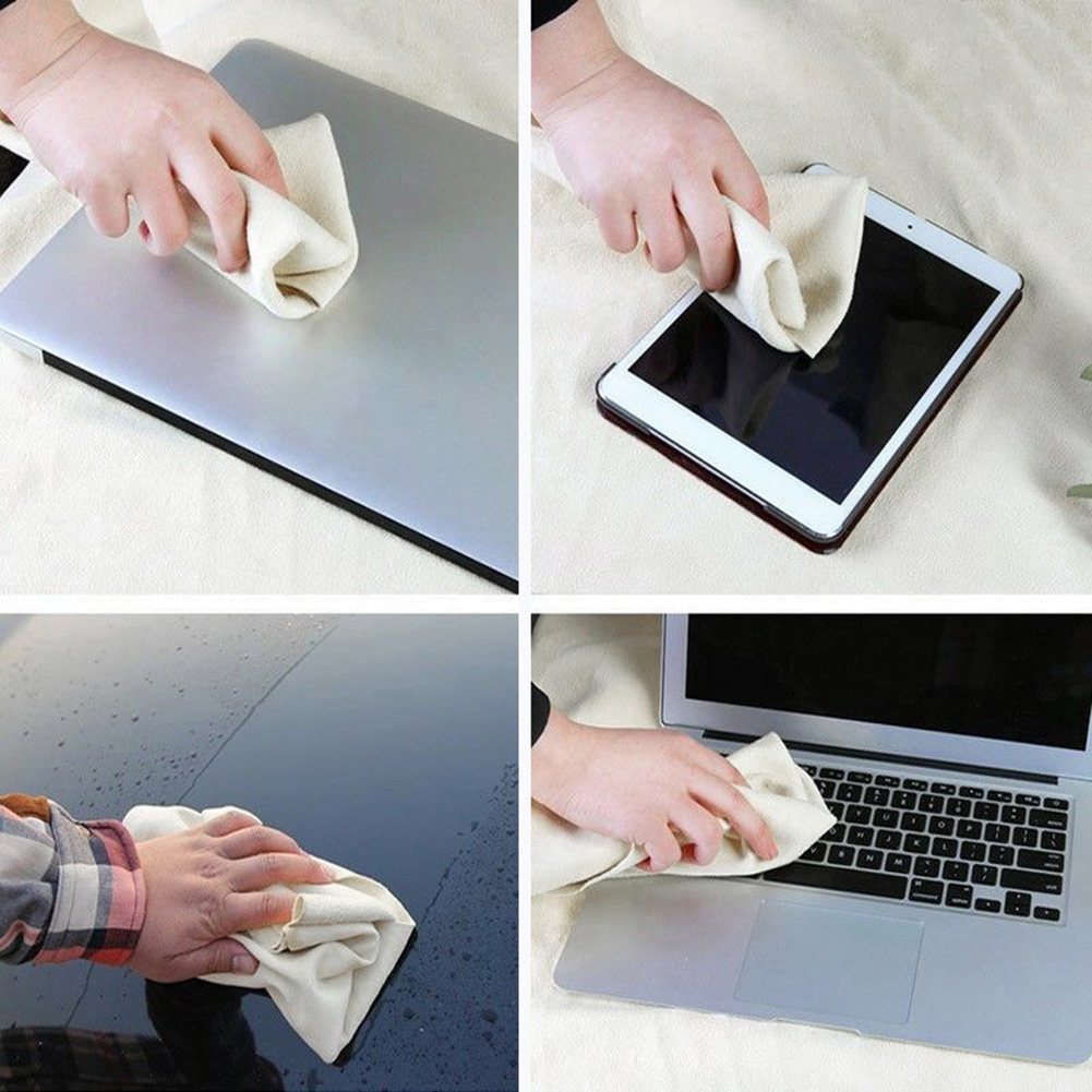 Natural Shammy Chamois Leather Car Cleaning Towels 25*40cm Super Absorbent Car Home Window Glass Drying Cleaning Cloth Quick Dry