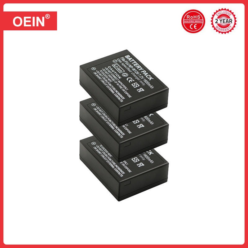 4 stk 1260 mah np -w126 np w126 np-w126s w126s batteri + ledet dobbel lader for fuji x-pro 1 xpro 1 x-t1 xt1,hs30 exr  hs33 exr x pro 1: Blå