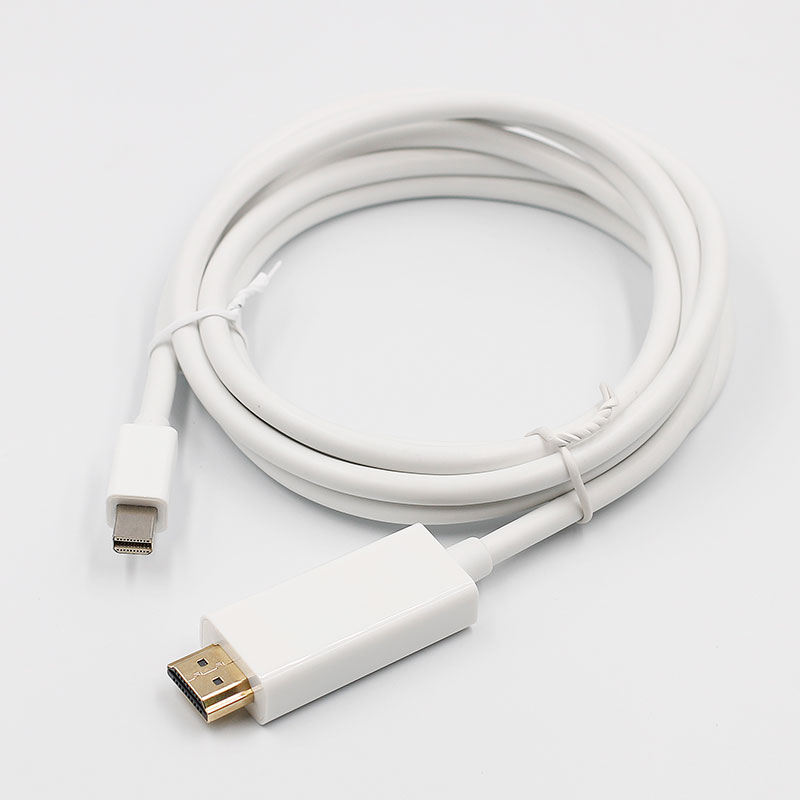 1.8m 1080p Thunderbolt Mini Display DP na HDMI-kompatybilny kabel męski na męski Adapter do Macbook Pro Air projektor Camera TV