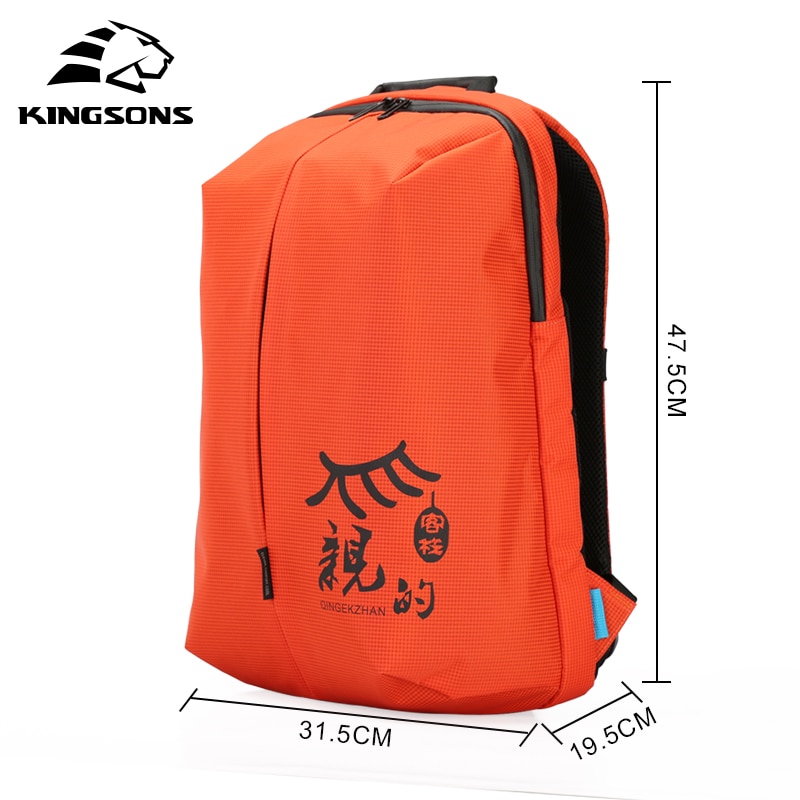 Kingsons Frauen Rucksäcke Patent 15'' Rucksack unisex Schule Tasche Nylon taschen Reise Mochila