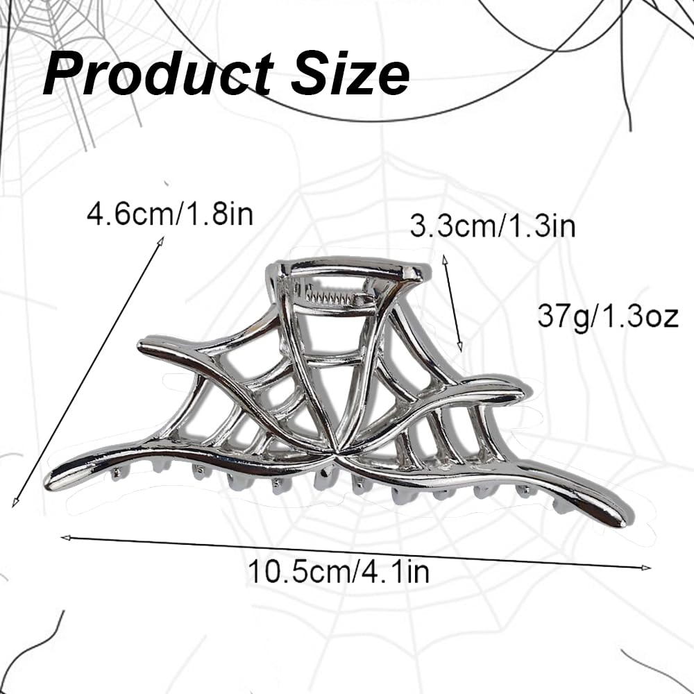 Spider Web Metal Hair Crab Clips Alloy Halloween Hair Claw Clips Hairgrip Hairpin Barrette Clamps Party Hair Accessories
