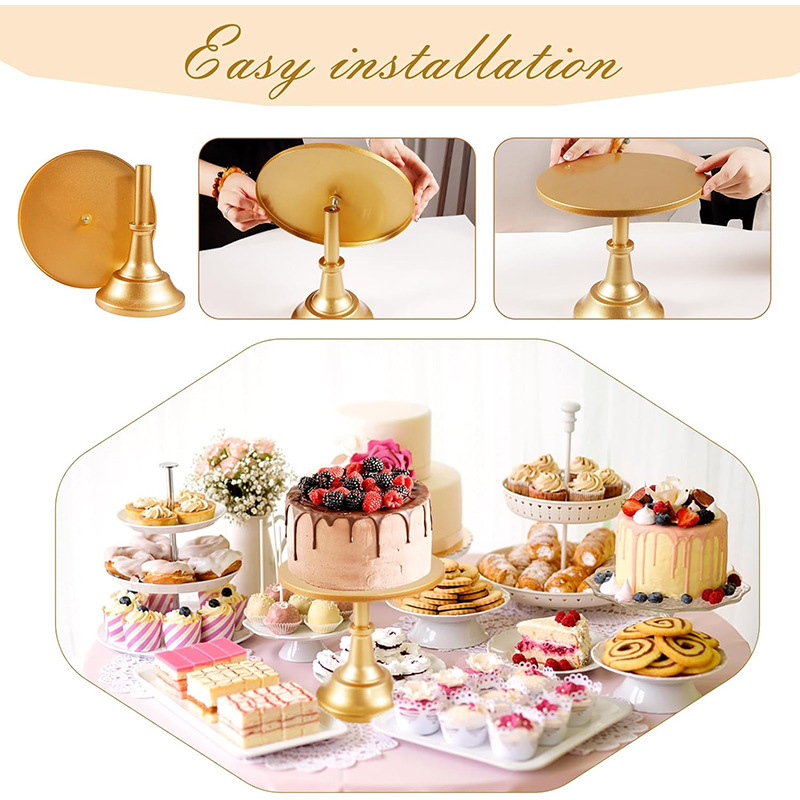 Cake Stand Home Party Dessert Table Display Rack Dessert Cake Tray Cold Meal Tea Break Table Afternoon Tea Center Rack Metal
