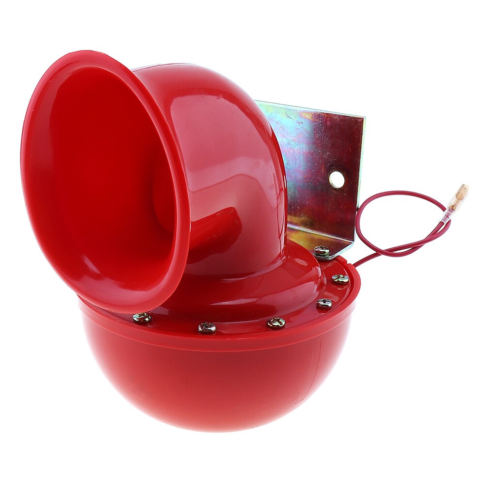 12V 115dB Red Portable Bull Horns Electric Raging Bull Air Horn Multi-tone and Claxon Horns for Car Truck Motorcycle Boat