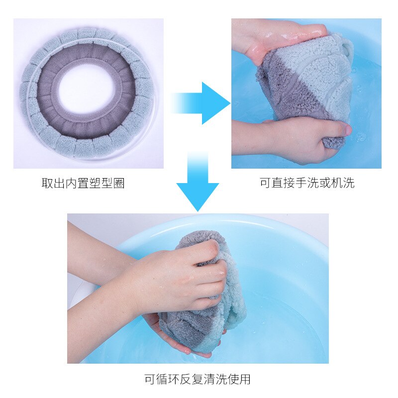 1Pcs Keep Warm Pumpkin Pattern Closestool Mat Double Color Bathroom Accessories Knitting O-shape Home Decor Toilet Seat Cover