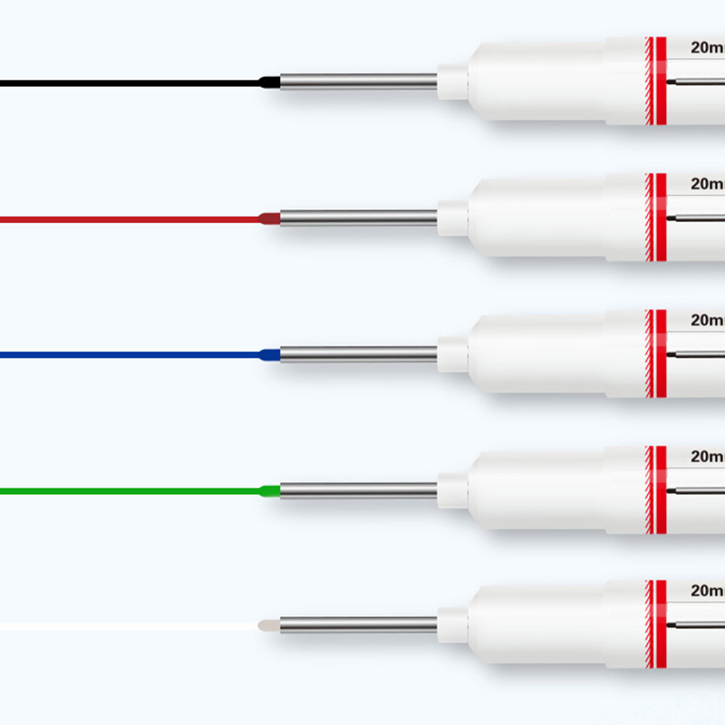 20 mm tiefes See, langer Spitzenkopf, Permanentmarker, Mehrzweck-Perforationsstift aus Metall, wasserdichte Badezimmer-Holzbearbeitungsdekoration
