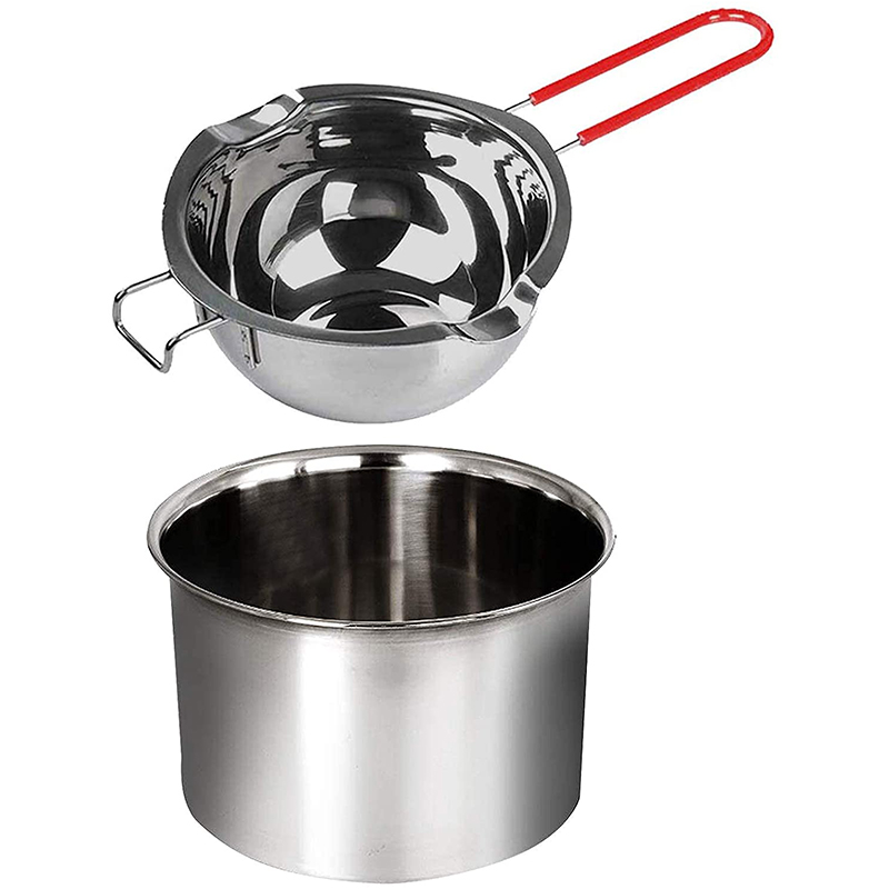 Dubbele Boiler Melting Pot Met Hittebestendig Handvat, grote Capaciteit Chocolade Melting Pot Voor Boter Snoep (400Ml)