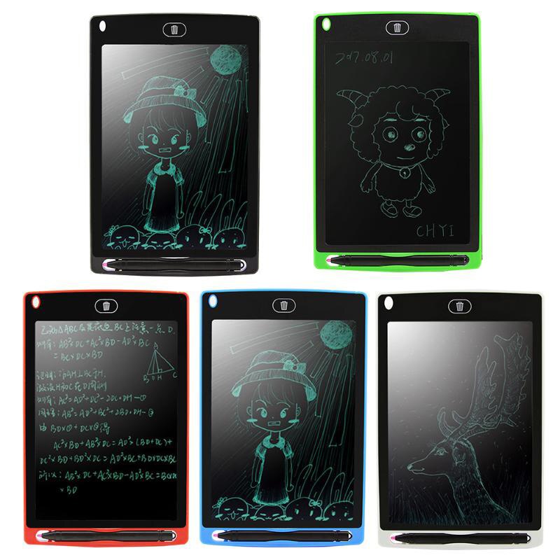 Electronic Doodle Board 8.5in LCD Writing Drawing Handwriting Tablet for Kids Adult School QJY99