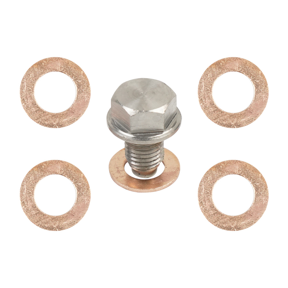 M12x1.25 M14x1.5 M16x1.5 M18x1.5 de acero inoxidable magnético tapón de drenaje de aceite de drenaje de aceite tuercas de plata accesorios de coche pernos de Metal: Verde