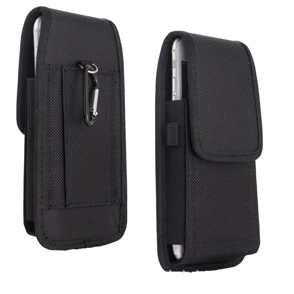 Casual Nylon Mobiele Telefoon Taille Tas Haak Loop Holster Gsm Pouch Cover Voor Iphone Samsung Xiaomi Huawei Accessoires