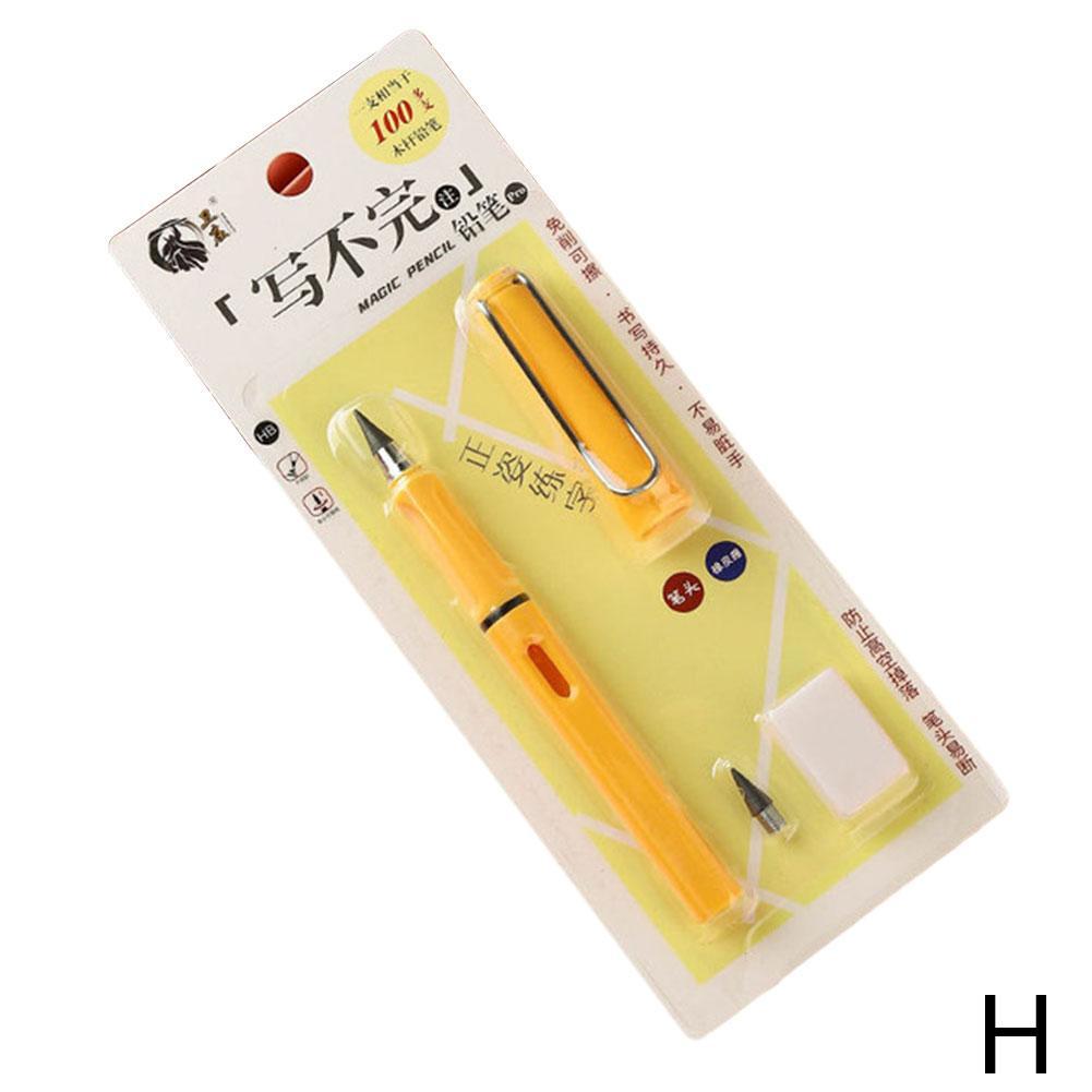 Unlimited Writing Pencil Magic No Ink Pen Magic Novelty Writing Eternal Pencil Art Sketch Painting Sign Pen School Business: deep yellow