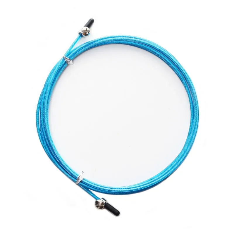 3m Jump Rope with Steel Wire Fitness Exercise Volume To Find Spare Replaceable Metal Speed Jumper: SKY BLUE