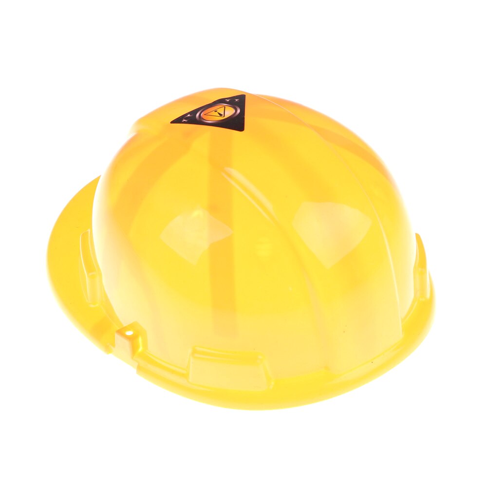 20.5 * 7 * 9cm Yellow Simulation Safety Helmet Pretend Role Play Hat Toy Construction Funny Gadgets Kids Children