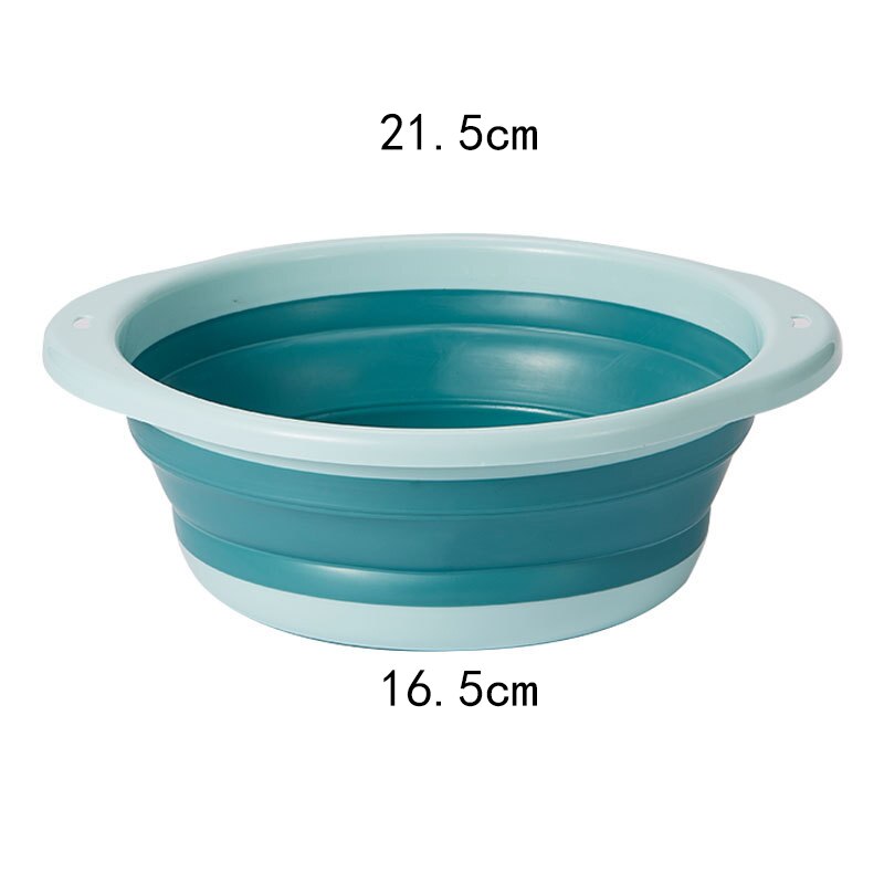 Multifunktionelt foldbart, sammenklappeligt bassin letvægts, bærbart vand, vandbeholder, let pop-out silikone plast: 8
