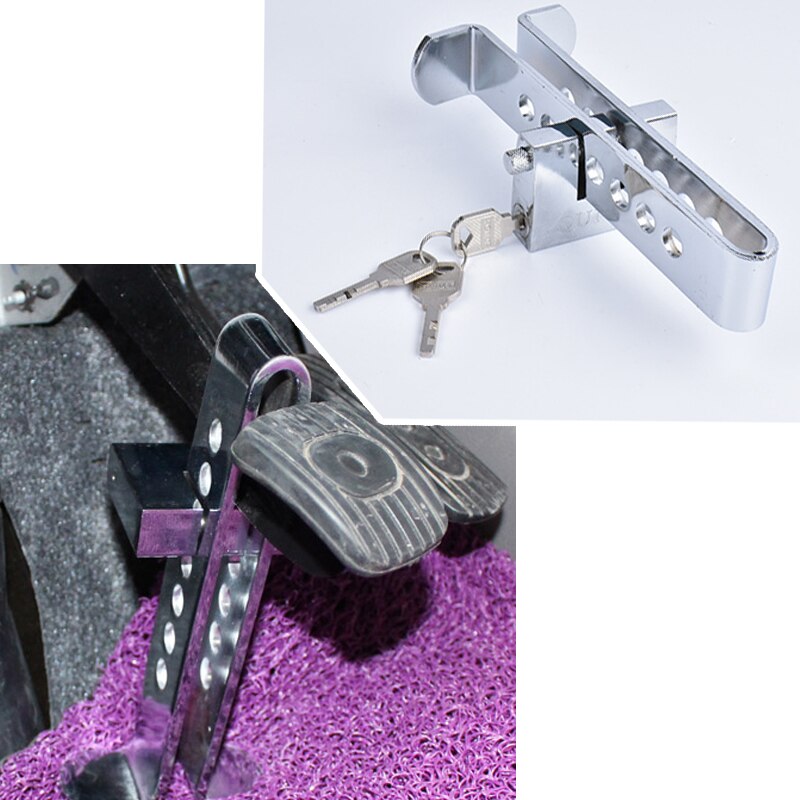Overe 1Set Car Clutch Brake Lock Safety Lock Tool Stainless Anti-theft Device For Kia Rio Ceed Cerato Sorento Mazda CX-7 6
