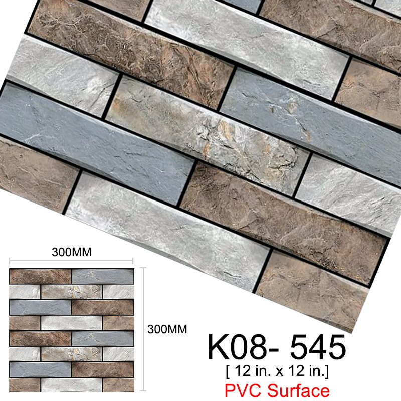 Kaguyahime 3D DIY Self Adhesive Wall Stickers 10pcs/lot Mosaic Tiles Waterproof Wallpaper Decoration For Kitchen Home Stickers: K08
