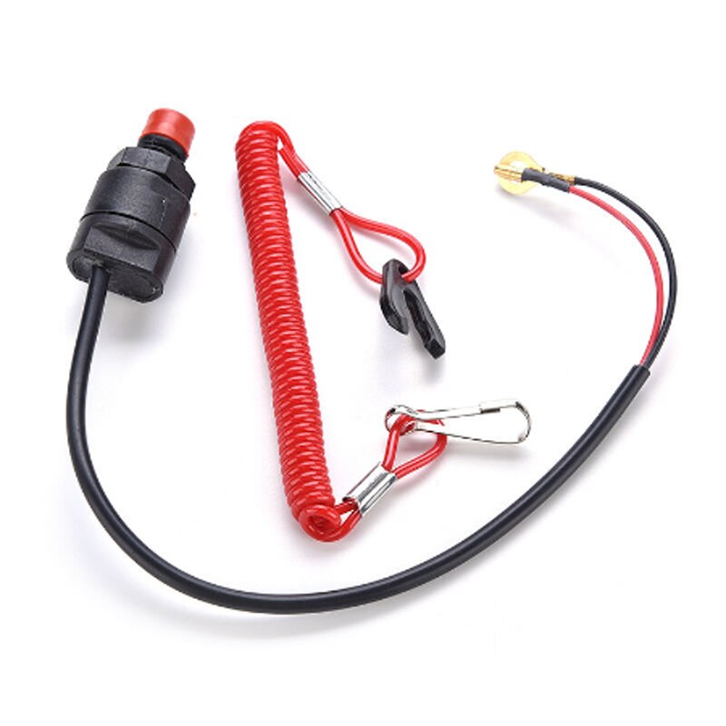 Boat Motor Emergency Kill Stop Switch Outboard Cut Off Switch Safety Draw Rope Motorboat Inflatable Boat Tether Lanyard Protect