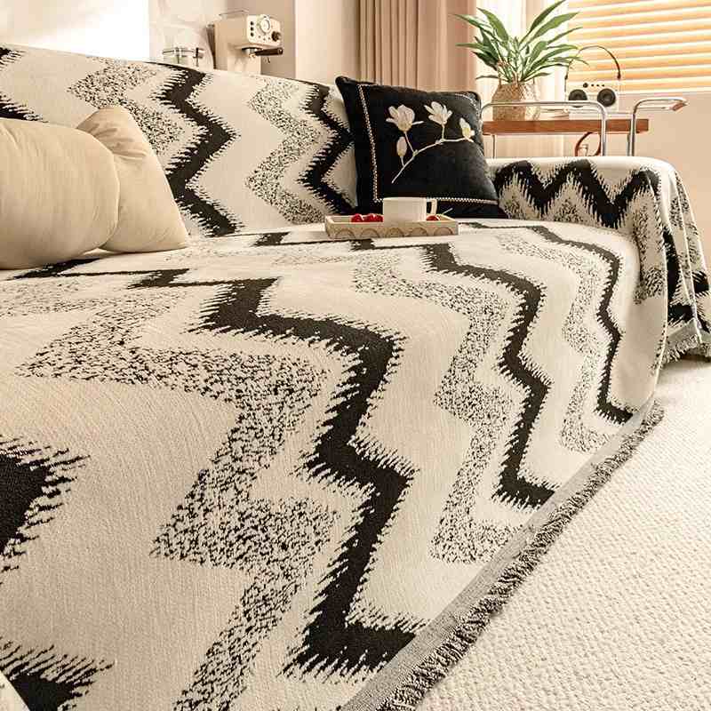 Funda de sofá de chenilla de lujo, funda de sofá antideslizante de cobertura completa, Protector de sofá elástico de una pieza, decoración Premium para el hogar