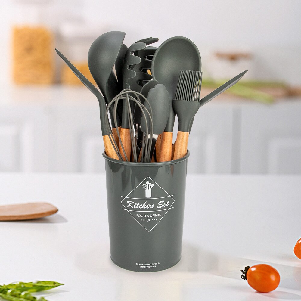 Silicone Cooking Utensils Set Kitchen Tools Cooking Sets Kitchen Utensils Silicone Kitchen Accessories Cooking Silicone Spatula