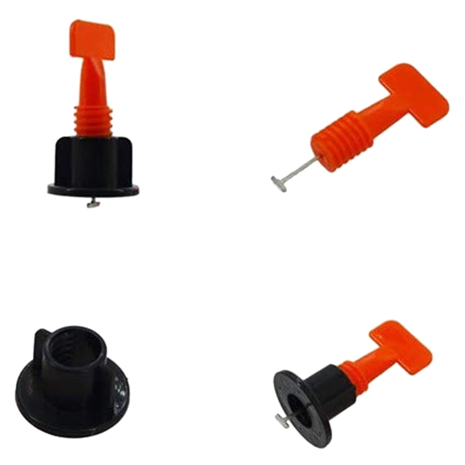 60Pcs Reusable Tile Leveling System Kits Tile Leveling Spacer Tile Installation Tool for Building Walls Floor