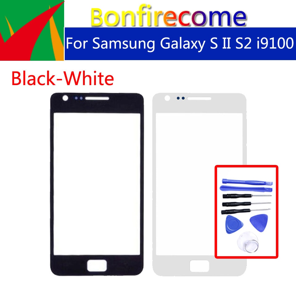 I9100 Touchscreen Voor Samsung Galaxy S Ii S2 I9100 I9100p GT-i9100 GT-i9100p Lcd Front Outer Glas Touch Screen Lens Vervanging