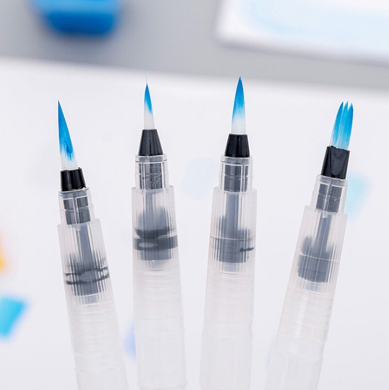 1Pc wielokrotnego napełniania pędzel robić malowania miękkie pędzle robić akwareli robić malowania kaligrafii robić rysowania artystycznego